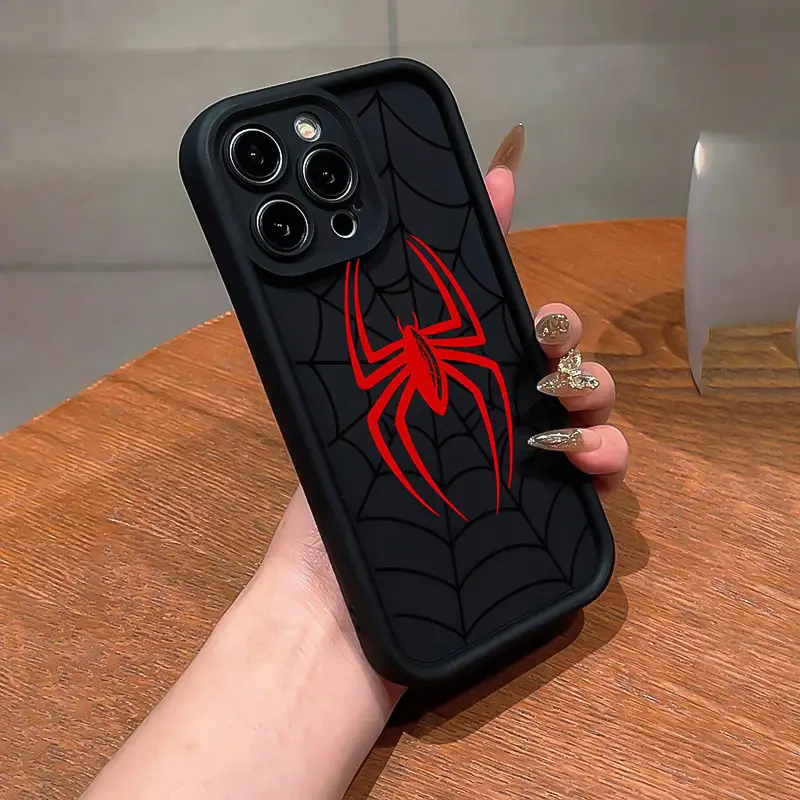 Spiderman Logo Case for iPhone 16 Pro Max – Slim, Shockproof Superhero Cover