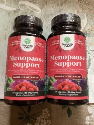 Natures Craft, Women's Wellness, Menopause Support, 60 Capsules 7/2027 Lot Of 2
