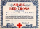 WW2 WWII US Military Home Front 1945 My Share in the Red Cross War Fund Bond