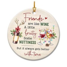 Funny Friend Christmas Ornaments 2025 - Bestie Ornament, Friend Gifts for