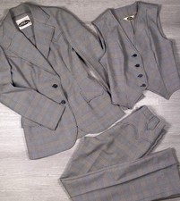VTG Lasso Women s 3 Piece Western Suit Plaid Size XS Rockabilly Cowgirl Rodeo