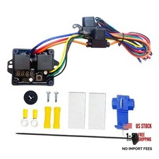 Digital Radiator Fan Controller Swith 12V and 24V, Adjustable Temperature