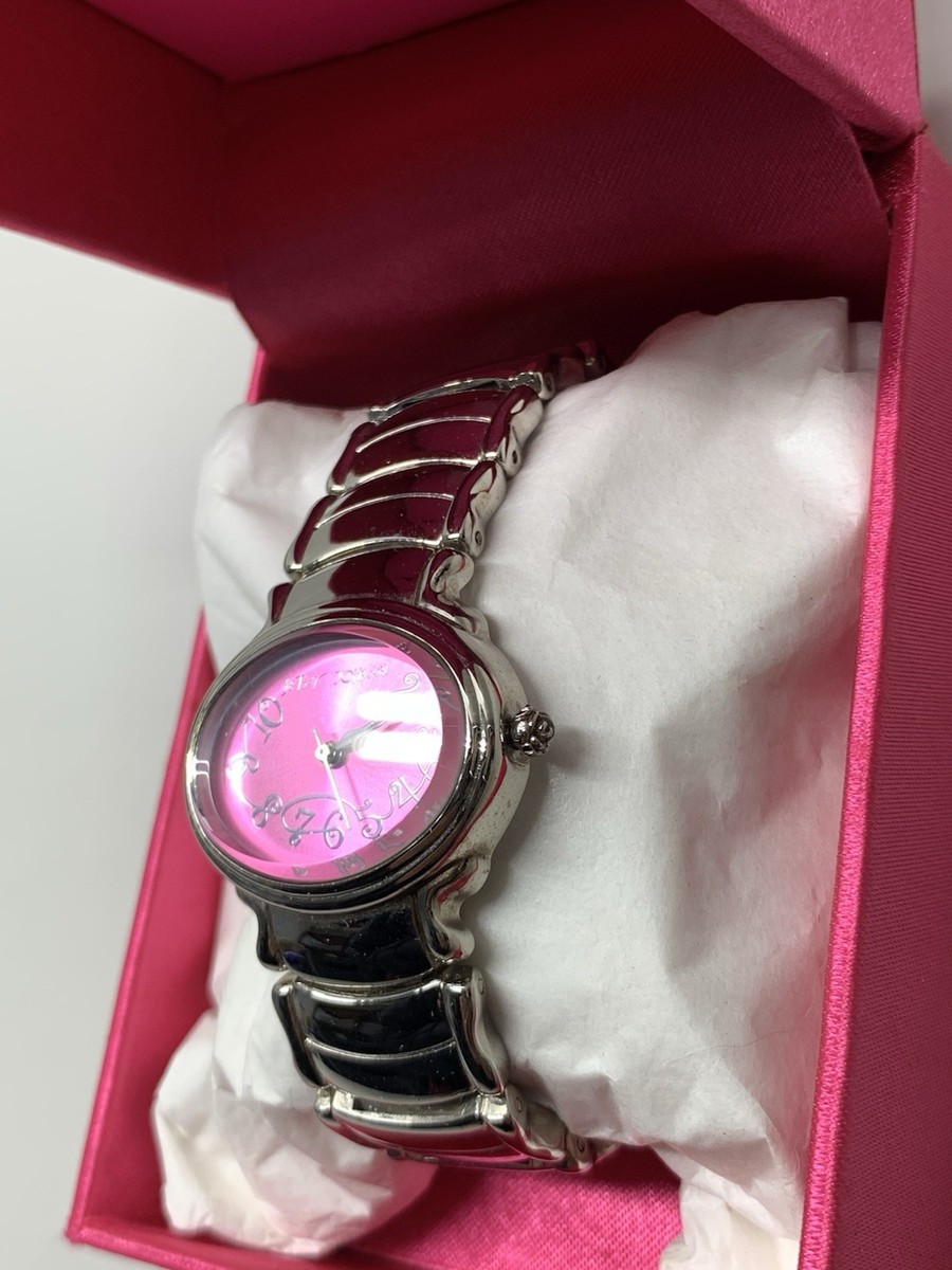 Betsey Johnson Pink Watch with Silver Accents Betsey Johnson | Accessories | Betsey Johnson Metallic  main image 3