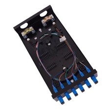 SC SM 6Port Box Cables Wall Mount Fiber SC-SM 6 Port 6 Core SingeMode, Black