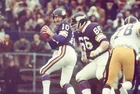 Football Super Bowl IX Minnesota Vikings Fran Tarkenton in action - Old Photo