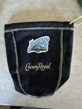Crown Royal Bag 8”  W/ Jacksonville Jaguars  Iron On Logo  Fill  W/small Gifts