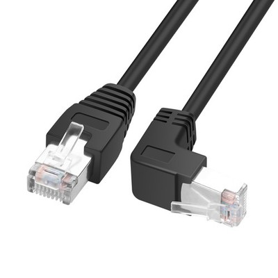RJ45 90 Grad Ethernet Kabel Cat6 RJ45 Stecker auf rechtwinklig Netzwerk Patchkabel