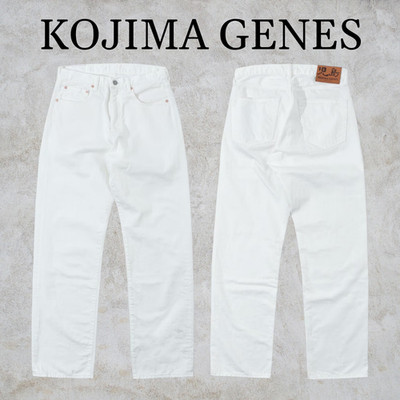 KOJIMA GENES 9oz Zimbabwe White Denim Wide rnb1425 Jeans Made in Japan Neu