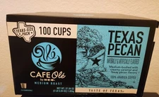 HEB 100 cups Texas Pecan CAFE Ole’ by H E B Medium Roast