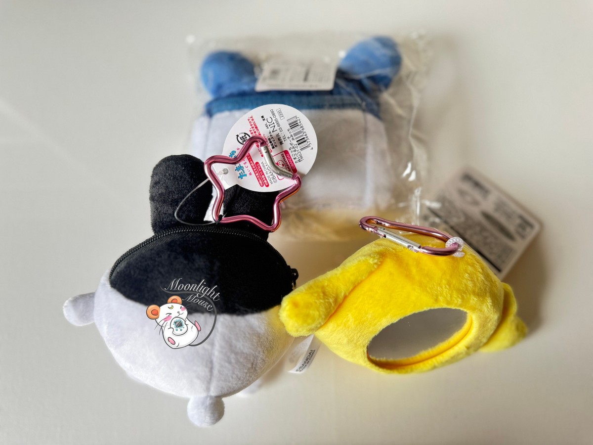 Tamagotchi Characters Mascot Plush Pouch Bag Charm Mirror Keychain