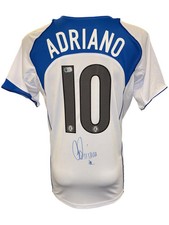ADRIANO SIGNED INTER MILAN 2004/05 AWAY WHITE SHIRT (ACG CERT AG17328)