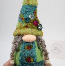 Forest Gnome Doll Felted Wool Storybook Woodland Art Character Melissa Philbrook