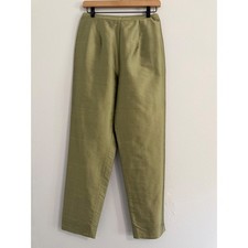 Vintage Deadstock 80s Saks Fifth Avenue Folio Collection Taffeta 100 Silk Pants