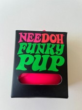 Needoh Funky Pup PINK Squishy Stress Relief Toy Authentic Sealed Schylling NEW