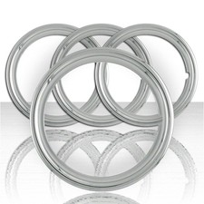 Set Of 4 15 Wheel Trim Rings Stainless Steel Glamour Ring Rim Band For Gm