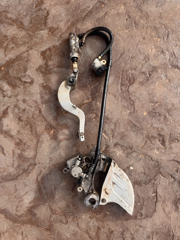 2002 02 Yamaha YZ250 YZ 250 YZ125 125 Rear Brake Caliper Master Cylinder Lever - Image 4 of 4