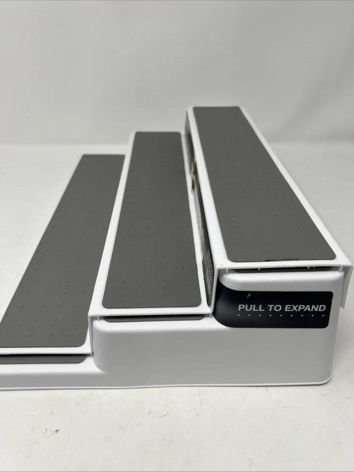 Organizador de Estante Expandible Madesmart Blanco Antideslizante Pies Calidad Libre de Bpa Foto 4 de 4