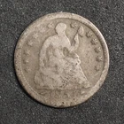 1854   *P * ARROWS SEATED LIBERTY SILVER HALF DIME **FREE SHIPPING**C2905