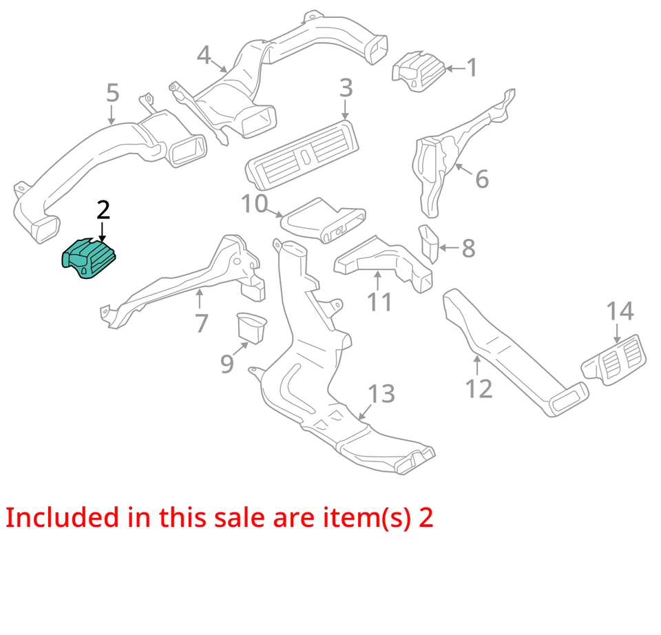 Juego de ventilación de aire acondicionado tablero delantero izquierdo y derecho BMW M2 F87 (2) 2016 - 2021 OEM Foto 3 de 4