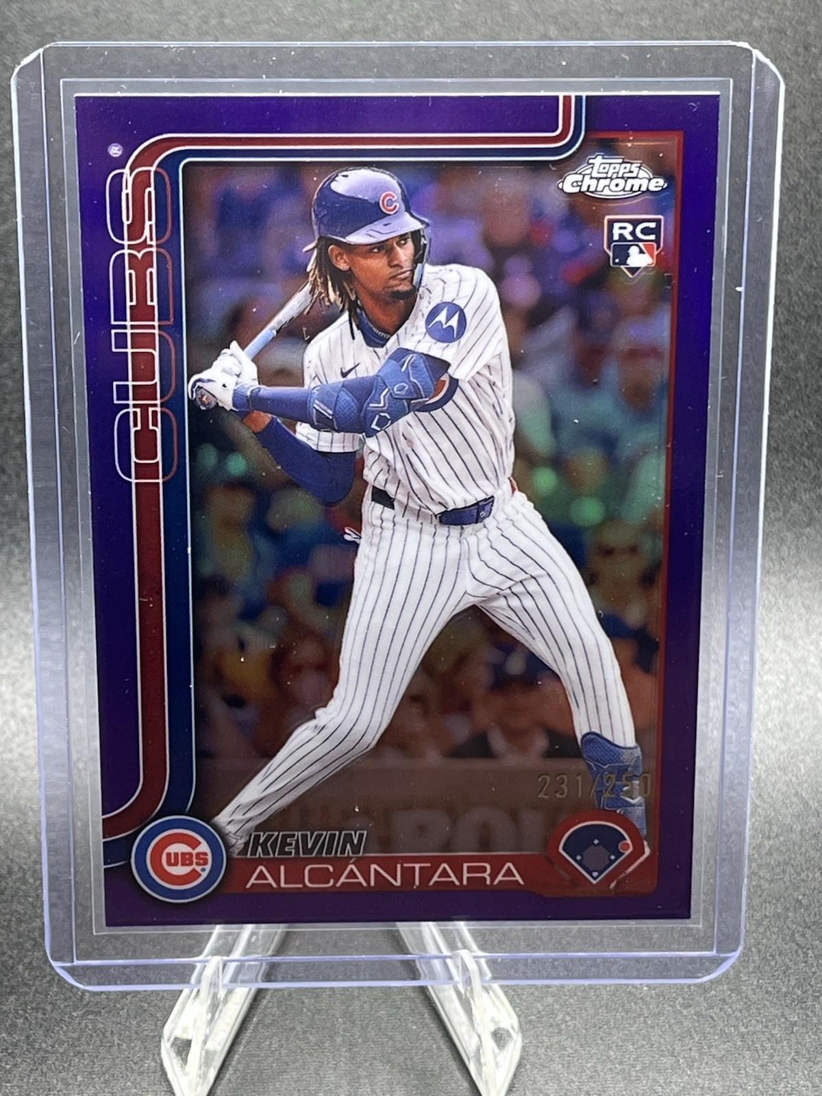 2025 Topps Chrome - Kevin Alcantara #173 Purple /250 (RC)