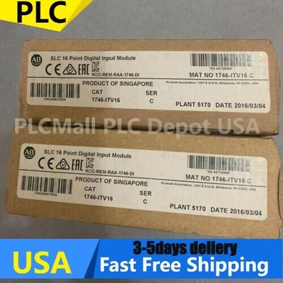 New Factory Sealed AB 1746-ITV16 SER C SLC 16 POINT DIGITAL INPUT MODULE