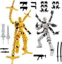T13 Action Figure Set 3D Printed Multi-Jointed Robots 2 Pcs Desktop Decorations