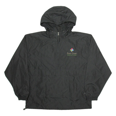 CHAMPION Point Quest Education Herren Shell Jacke Schwarz Strick Kapuze L