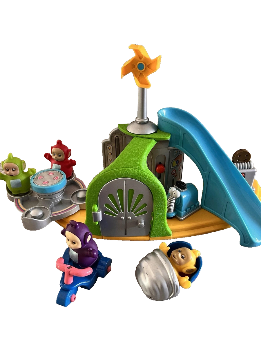 RARE!***Teletubbies Come and Play Home Hill Playset COMPLETE SET