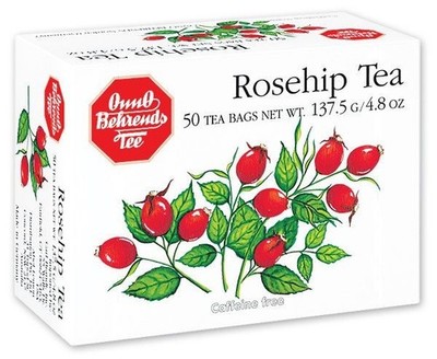 Onno Behrends Rosehip Herbal Tea 50 Bags x2 Caffeine Free Germany