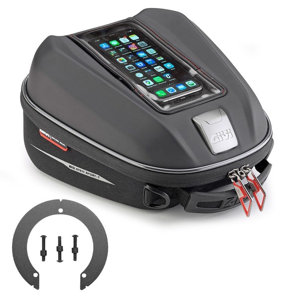Givi ST611+ Tankrucksack Mit Flansch Suzuki GSX-8S 800 Schwarz 2023-2025-image