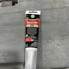 GE Supreme Silicone Kitchen  Bath Sealant, White, 2.8 Oz. Tube 2974791 GE
