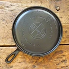 Vintage GRISWOLD Cast Iron GRIDDLE Pan RESTORED # 8 LARGE BLOCK LOGO - Ironspoon