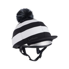 LeMieux Derby Pom Hat Silk - Black | Equestrian