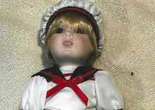 CHRISTMAS PRSENT K ingstate Bill 10" porcelain doll factory packaging