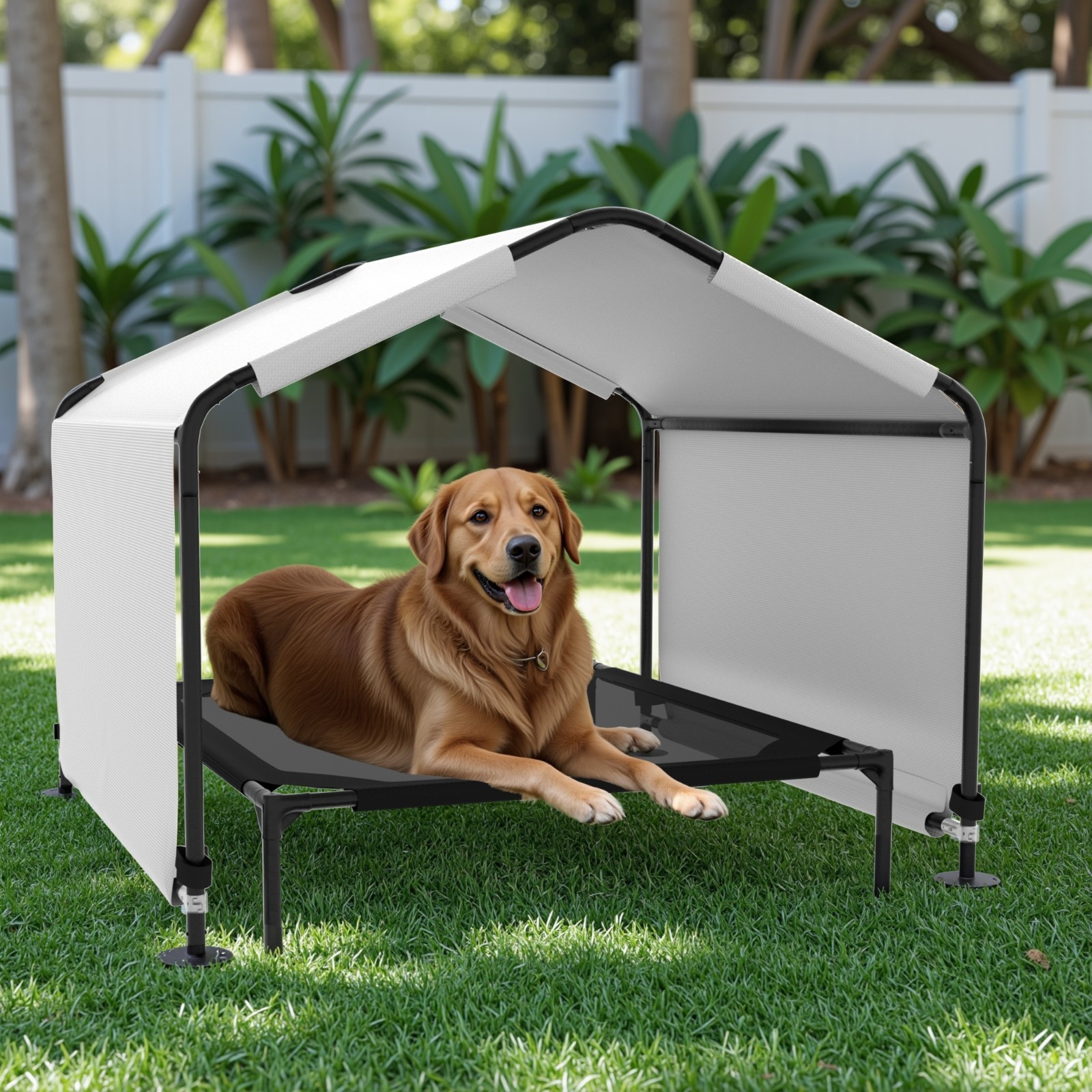 W/ Bed For Large Medium Dogs