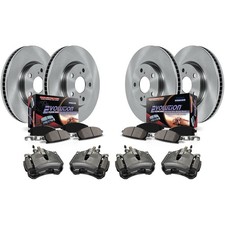 Kcoe7938 Powerstop Brake Kit With Calipers 4-wheel Set Front & Rear For Wrangler