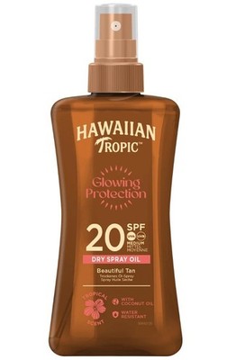 Hawaiian Tropic Glowing Protection Dry Oil Spray SPF20 - 200ml