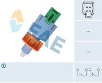 Bremslichtschalter FAE 24693 FüR Yaris Toyota Land RAV Verso Avensis ASX Peugeot