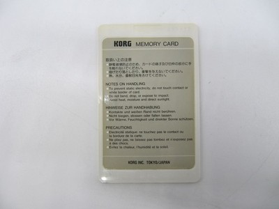 Korg M1 MPC-00P Memory Card Synthesizer Program Combi Card Tested