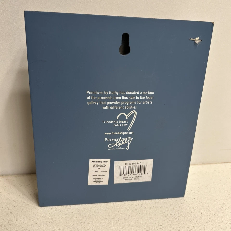 Primitives by Kathy Small Block Sign Coffee Mug Sunrise Decor House Rustic - Image 3 of 4