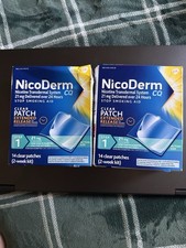 2 Count NicoDerm CQ Step 1 Stop Smoking Patches 14ct 2-Week Kit 28 Day Supply