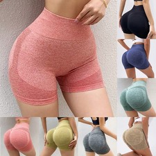 Breathable and Elastic High Waist Yoga Shorts for Women's Fitness Running
