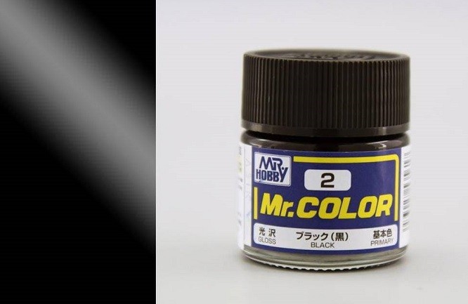 Mr Hobby - Gunze H-002 - Aqueous Hobby Colors (10 ml), Black