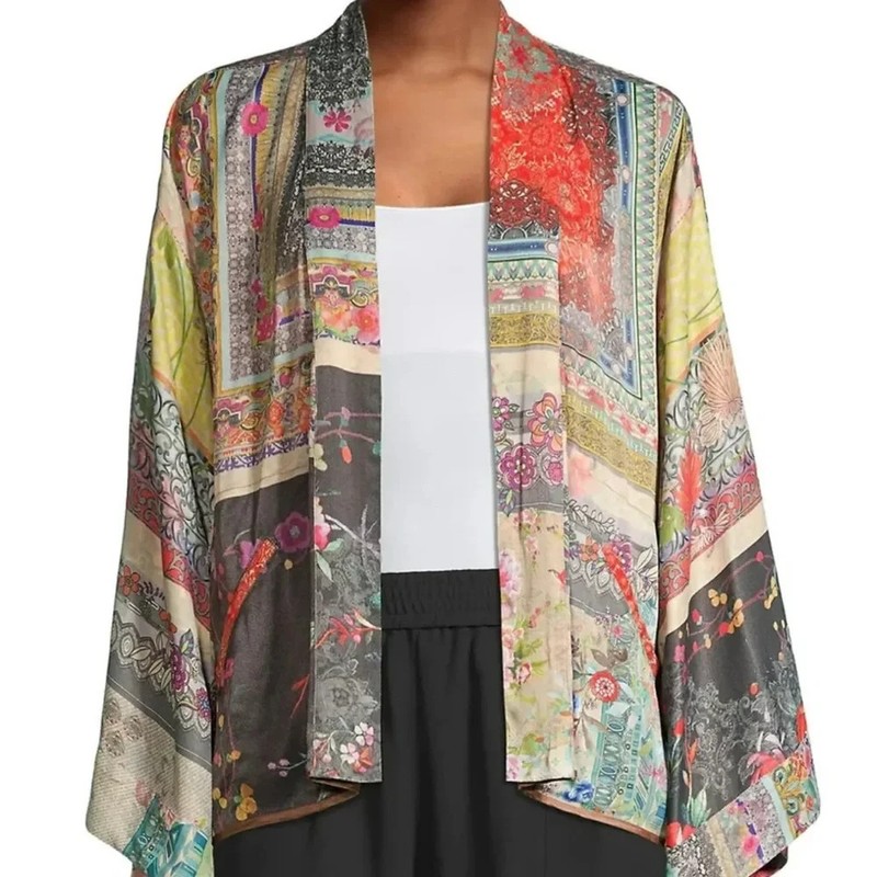 Johnny Was Callaway Flora Reversible Kimono size XL, EUC! RARE!