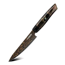 Kurogane 5" Petty Knife – Hand-Forged Japanese Utility Knife with VG-10 Core