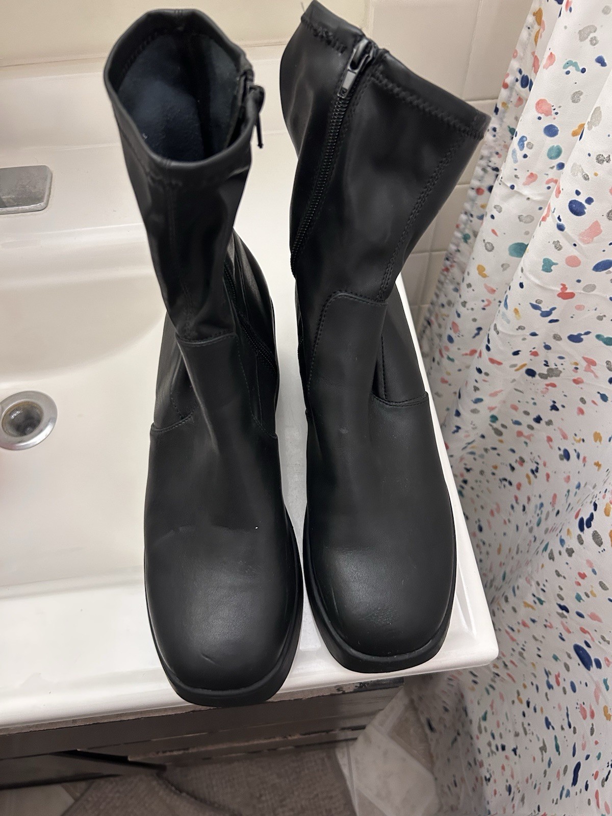 Steve Madden platform boots size 10 nwob