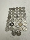 Lot Of 37 Mercury Dimes 1944 Or Earlier