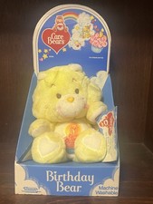 Vintage 1983 Kenner Care Bears Birthday Bear Plush New in Original Packaging