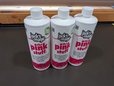 Jack's Magic The Pink Stuff Metal Solution Sequestrant 1 Quart 32oz - Lot of 3