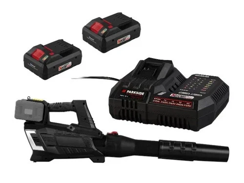 Parkside Souffleur de feuilles de turbine sans fil 40 V PPTLBA 40-Li C3 avec 2 batteries PAPS 204 B1 ..